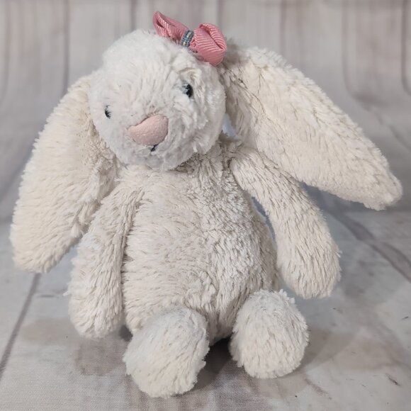 Jellycat White Bashful Bunny 6-inch Rabbit Kids Soft Plush Stuffed Animal Toy - Picture 1 of 9